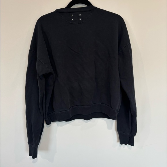 Free People Vintage Souls LA Skyline Black Sweatshirt - Picture 3 of 4